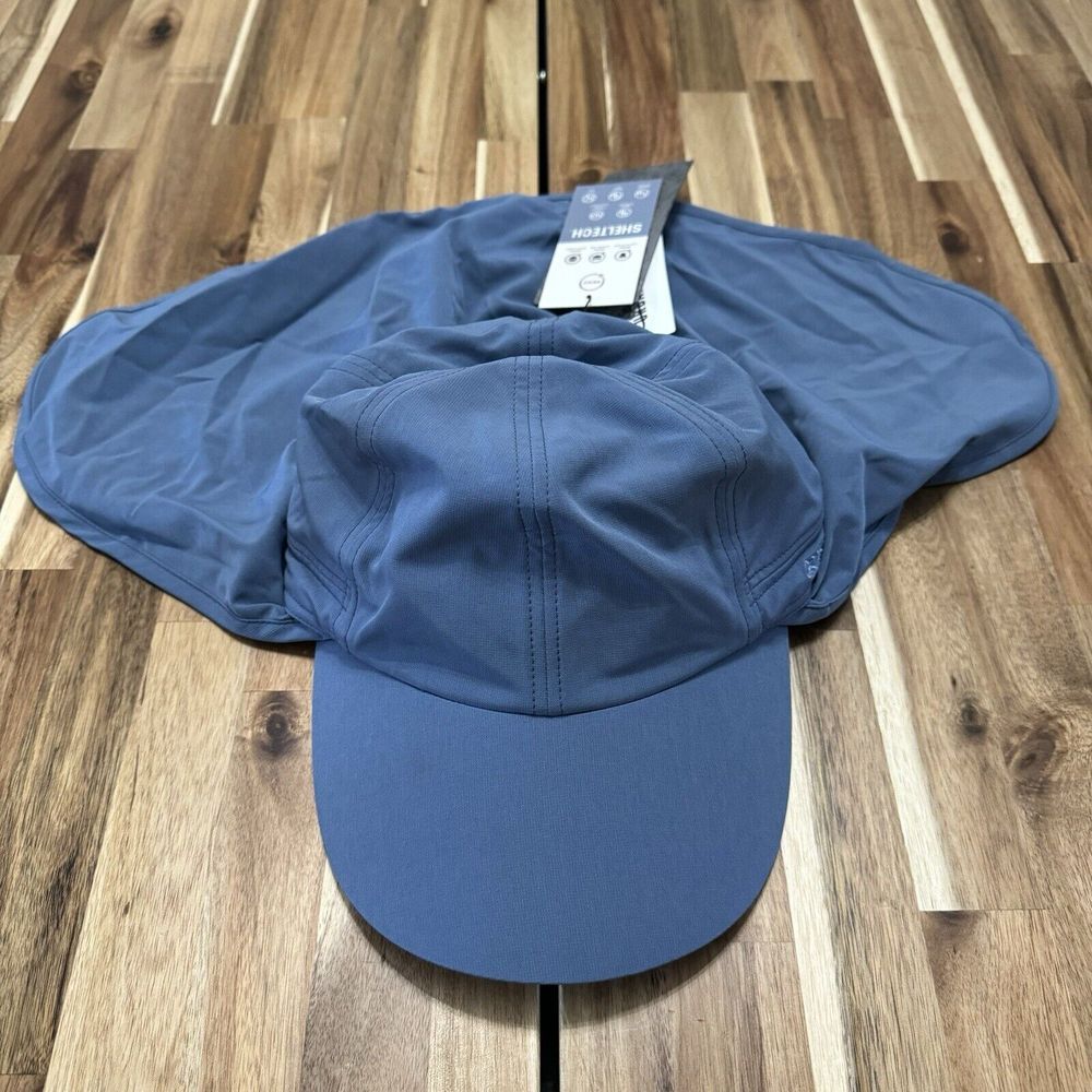 Gramicci Sun Hat Mens Blue Adjustable Sheltech Renu Outdoor Hiking Trail NWT